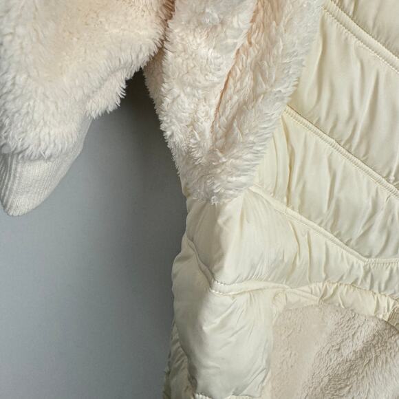 Nwot Bernardo Cream Teddy Eco Plum Insulated Quilted Puffer Jacket Sz Small - Picture 6 of 12